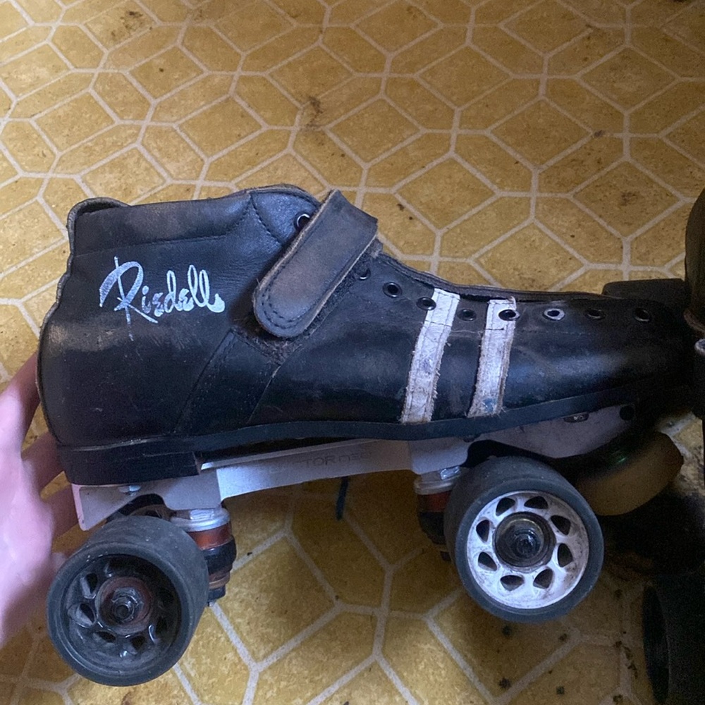 Quad skates leather Ridell with alumna plate